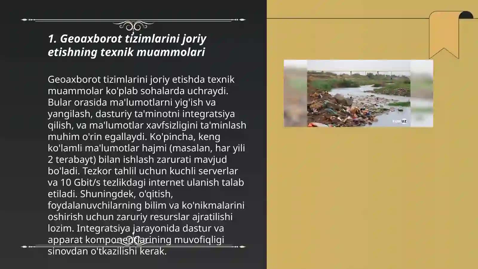 Geoaxborot tizimlarini qoʻllash muammolari 3