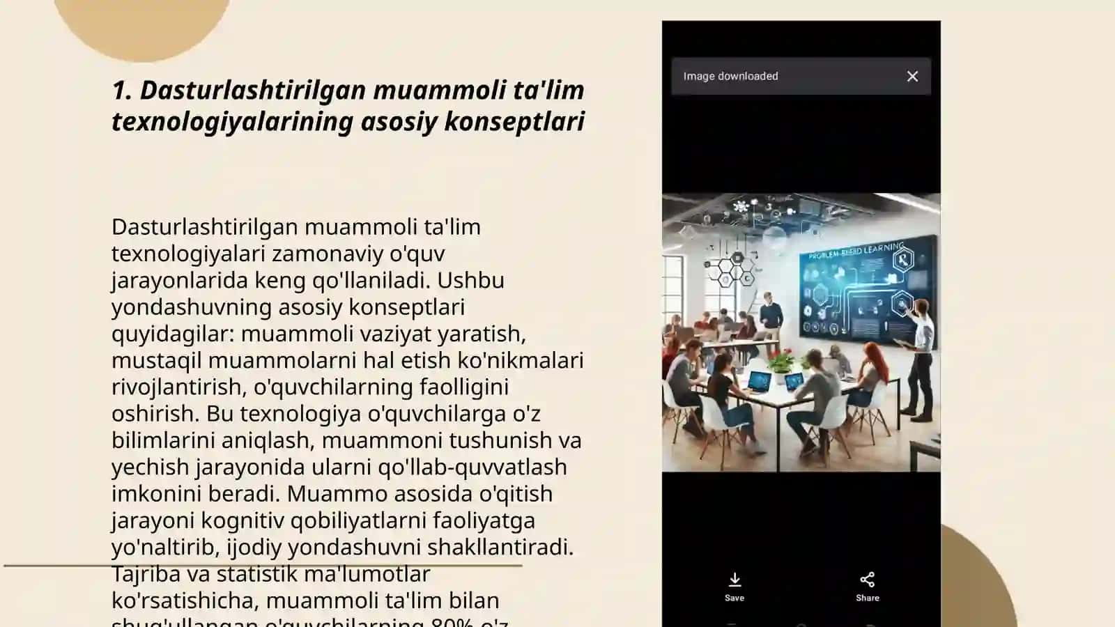 Dasturlashtirilgan muammoli ta'lim texnologiyalari 3