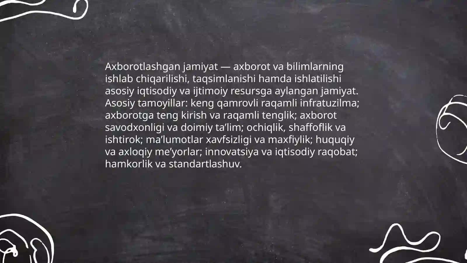 Axborotlashgan jamiyat va uning istiqbollari 3