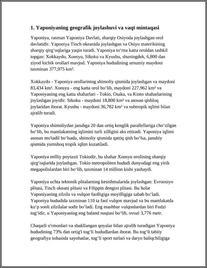 YAPONIYA GEOGRAFIYASI 3