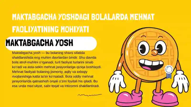 maktabgacha ta'limda bolalarni mehnatga o'rgatish 3