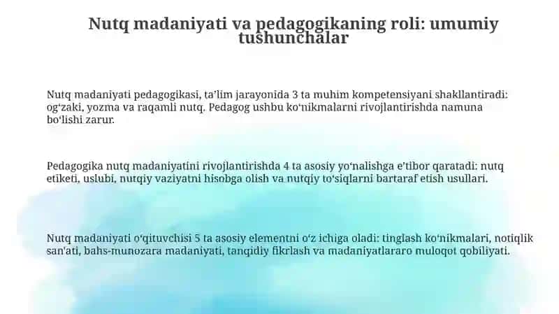 Nutq madaniyati va pedagogika 3