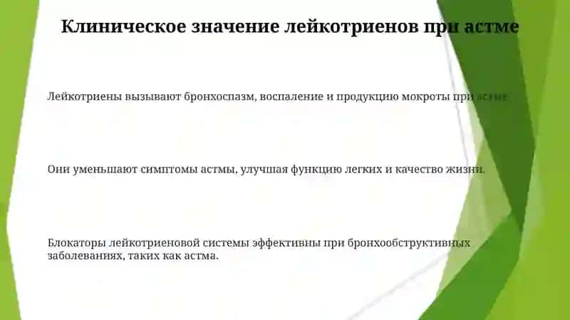 РОЛЬ ЛЕЙКОТРИЕНОВ В РАЗВИТИИ БРОНХООБСТРУКТИВНОГО СИНДРОМА 3