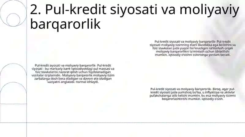 Moliyaviy Barqarorlik Va Uni Taminlash Ominlari 3