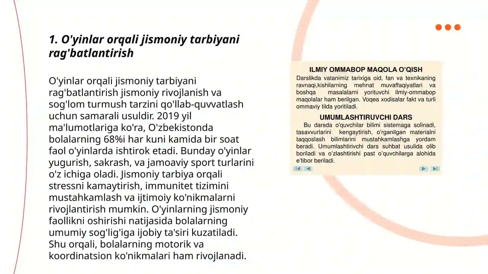 O'yinlar orqali jismoniy tarbiyani rag'batlantirish 3