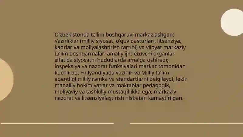 O'zbekiston ta'lim tizimini boshqarish tuzilmasi 3