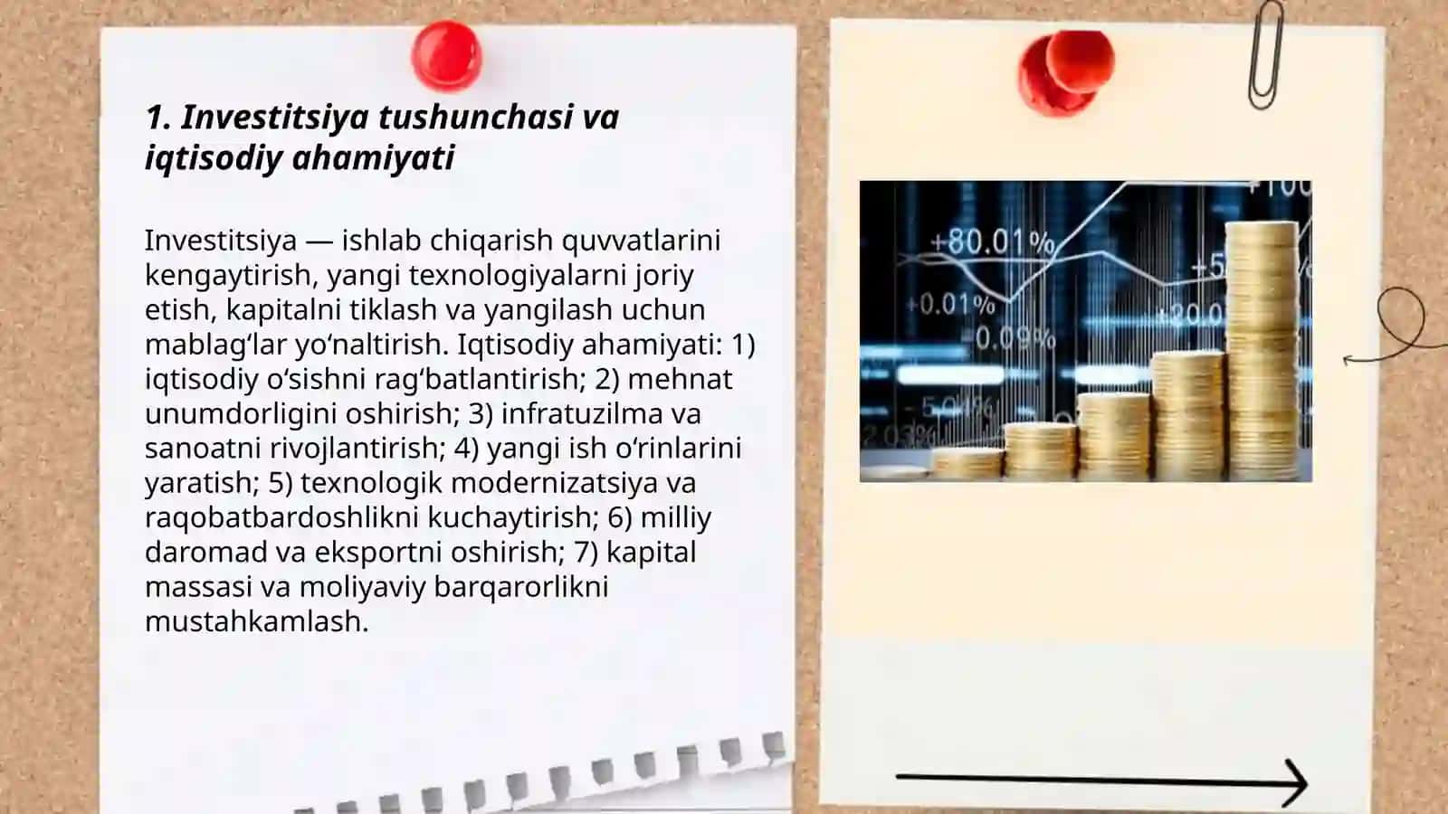 Investitsion faoliyat faniga kirish 3
