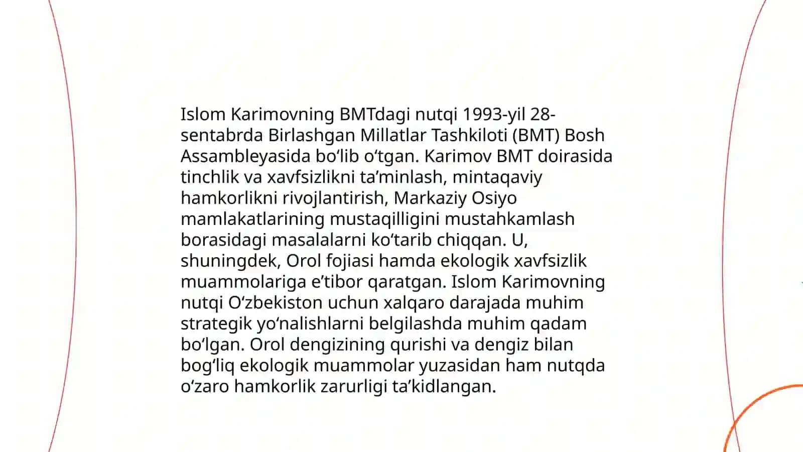Islom Karimovning BMTdagi nutqi 3