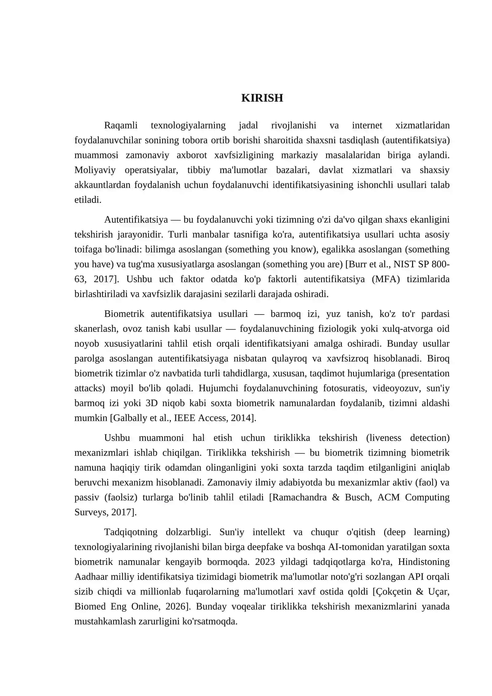 AUTENTIFIKATSIYA JARAYONIDA TIRIKLIKKA TEKSHIRISH MEXANIZMINI ISHLAB CHIQISH 3