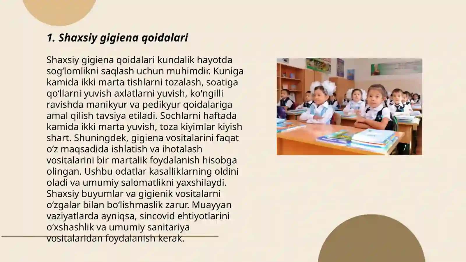 O'quvchilarni gigienik tarbiyalash 3