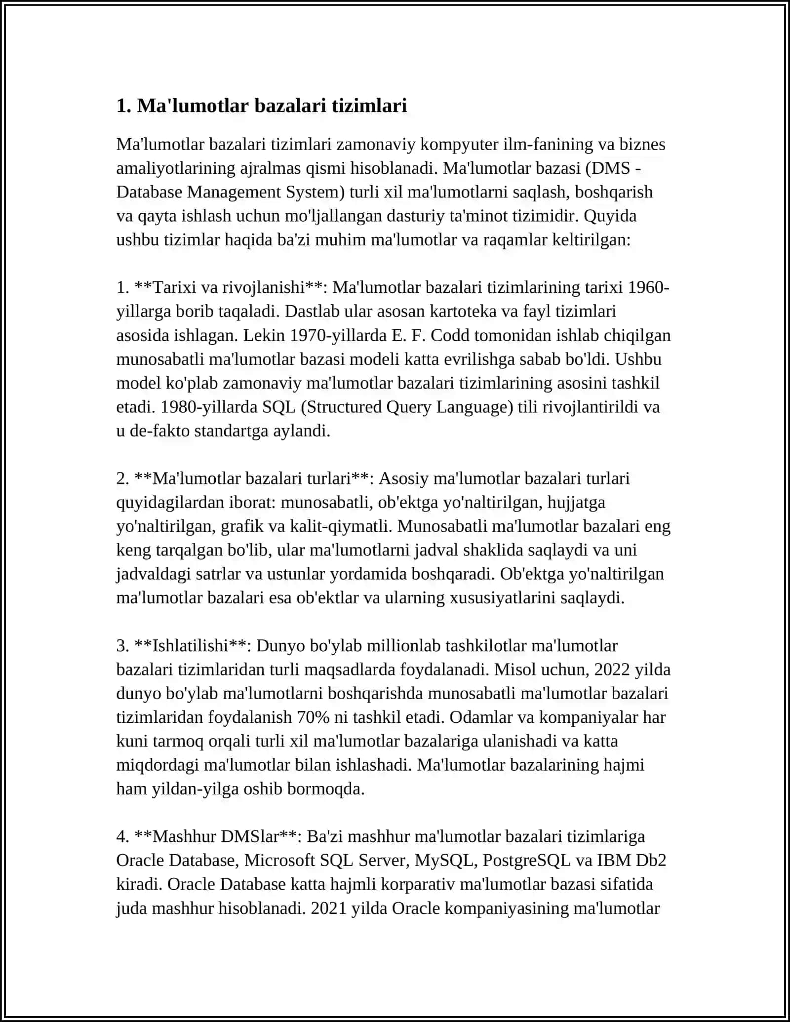 AXBOROT TIZIMLARI TASNIFI 3