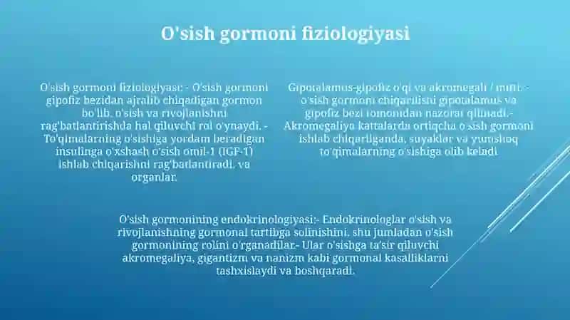Gipotalamo Gipofiz Sistemasida Akromegaliya Va Gigantizm Nanizm 3