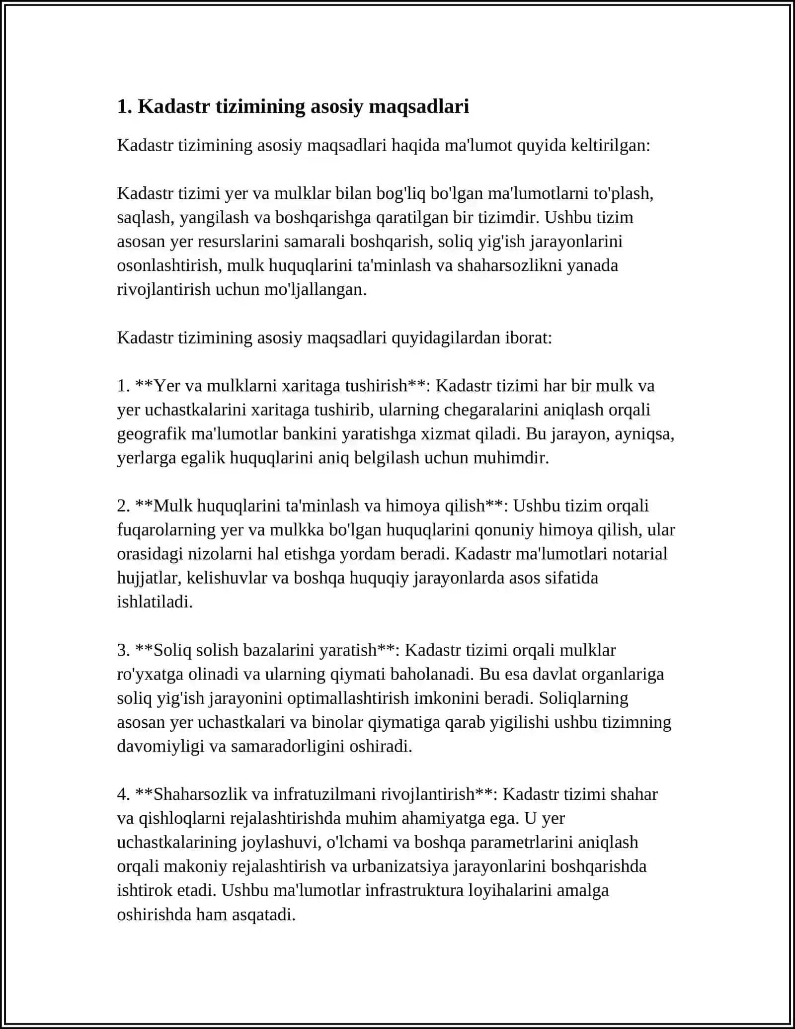 BINOLAR VA INSHOOTLAR DAVLAT KADASTRI FANINING MAQSADI VA VAZIFALARI 3
