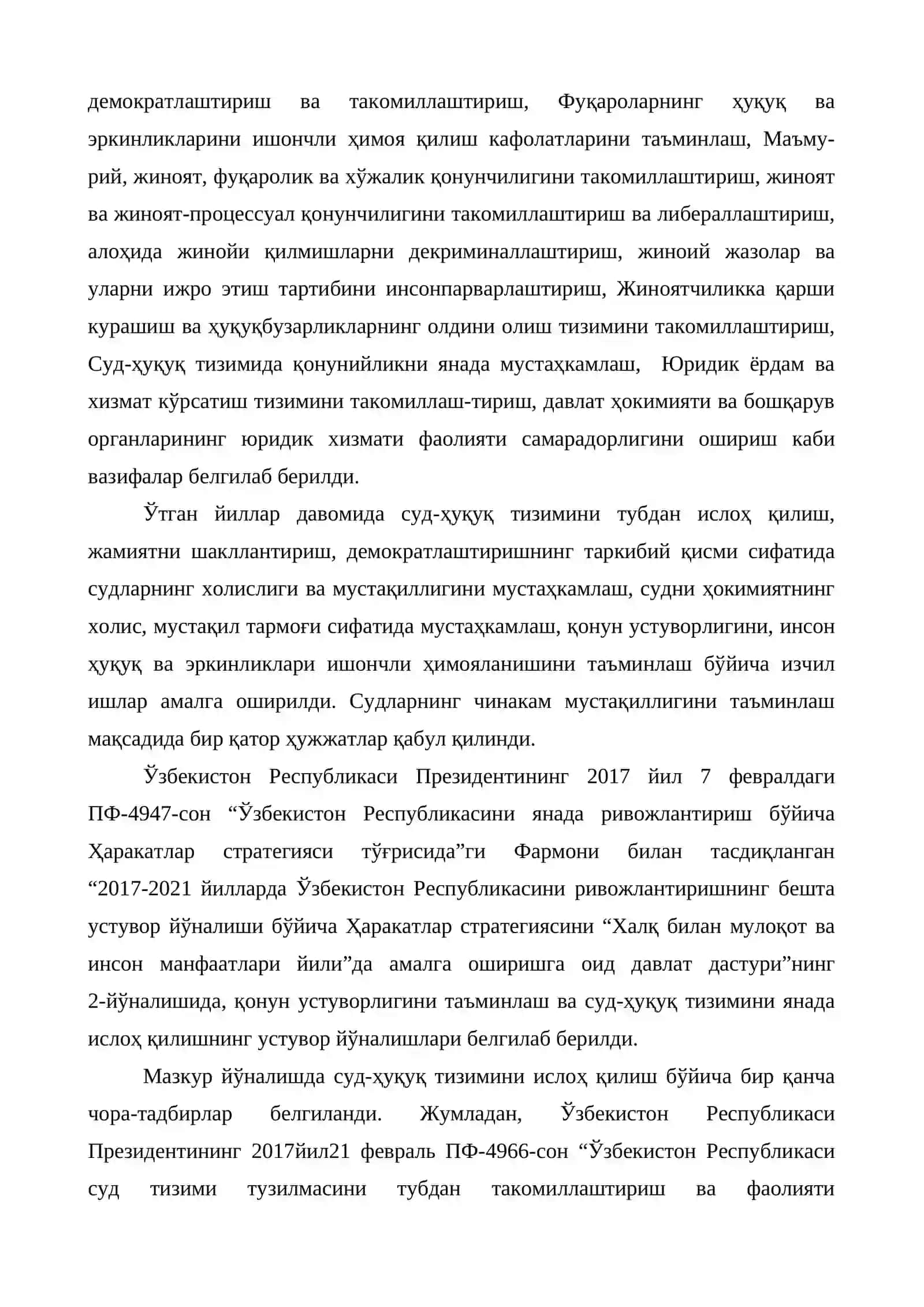 2017-2021 ўзбекистон Республикасини ривожлантиришнинг бешта устувор йўналишлари 3
