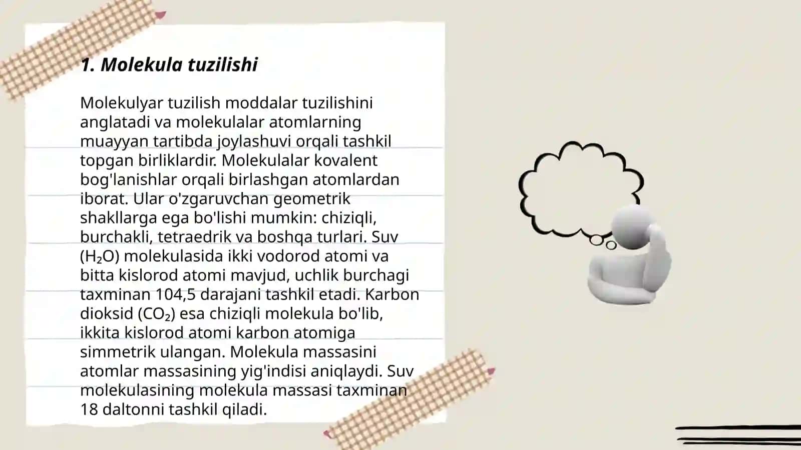 Molekula.Nisbiy molekulyar massa 3