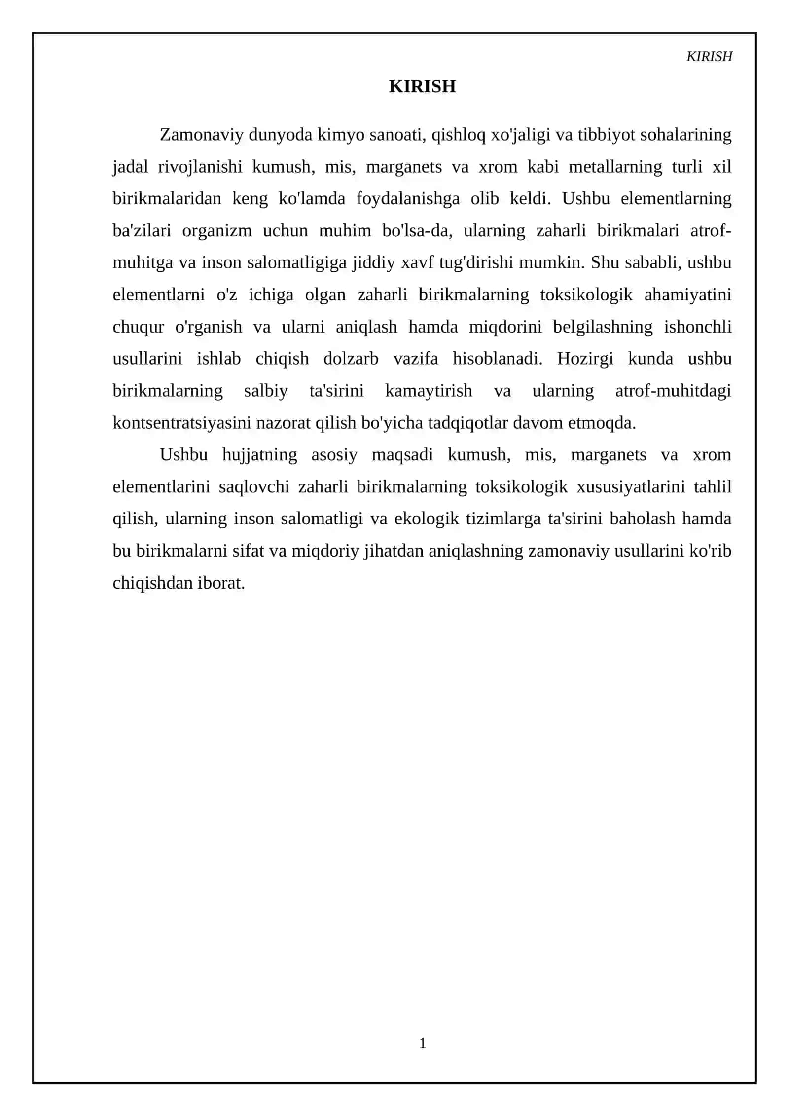 Kumush, mis, marganets va xromning zaharli birikmalari 3