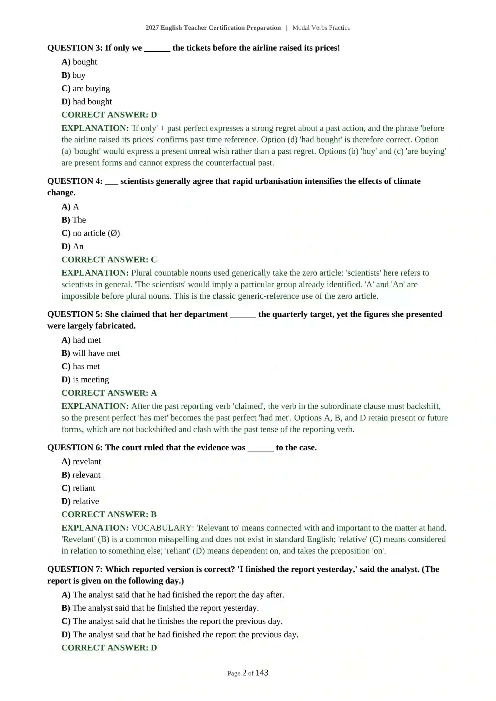 Modal Verbs Practice 3