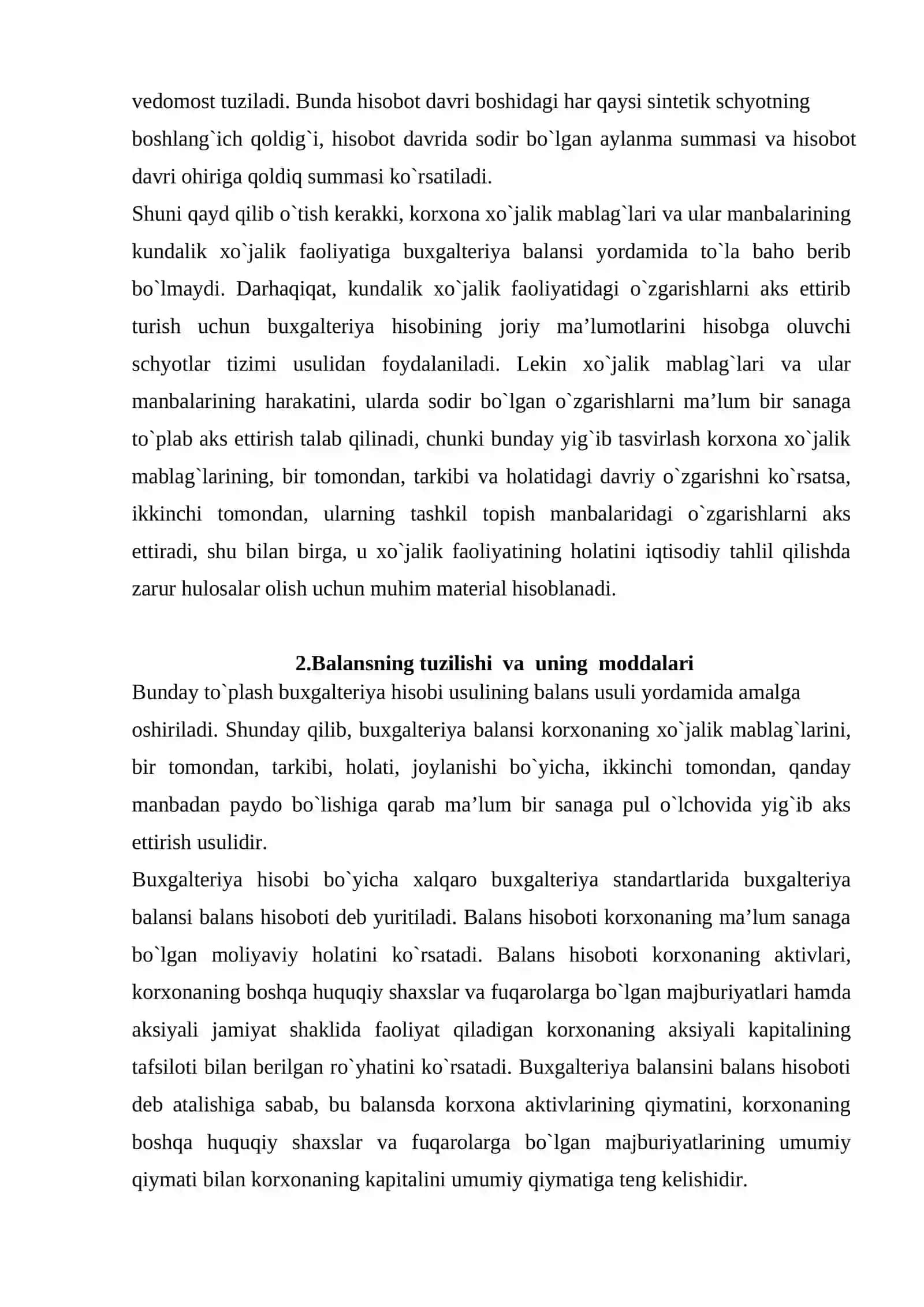 Buxgalteriya balansi tuzishda gorizontal va vertikal usullarning farqi 3