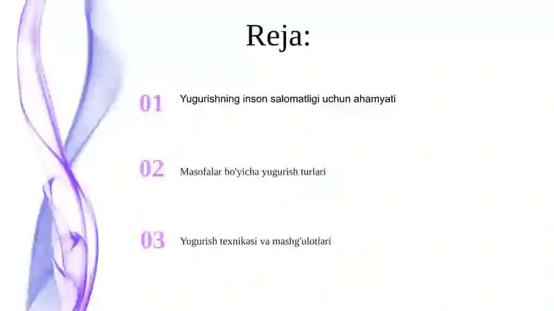 qisqa oʻrta va uzoq masofaga yugurish 3