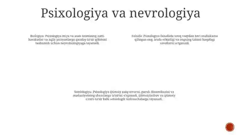 Psixologiyaning Boshqa Fanlar Bilan Aloqasi 3