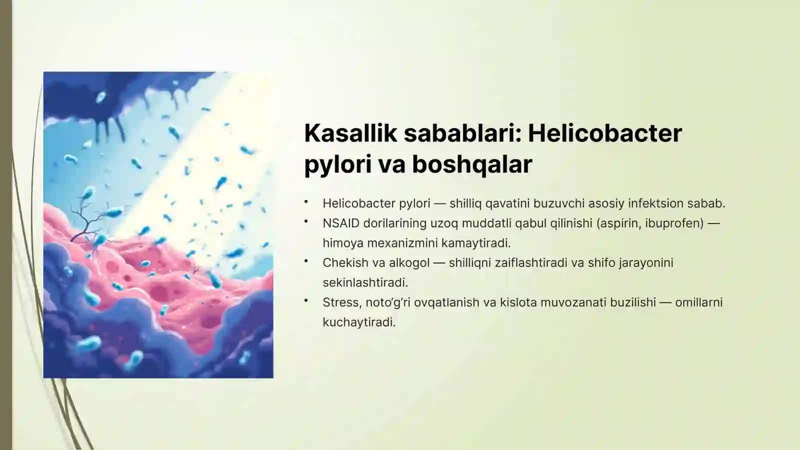 Oshqozon va o'n ikki barmoqli ichak yara kasalligi: Asoratlar va Diagnostika 3