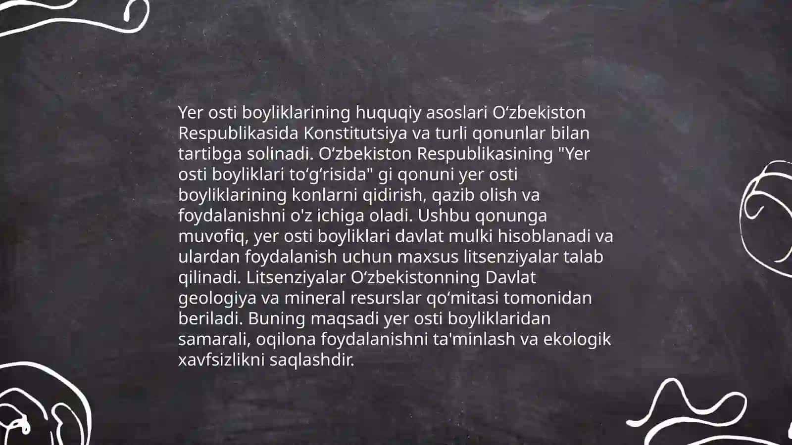 Yer osti boyliklaridan foydalanish va ularni muhofaza qilishning huquqiy tartibi 3