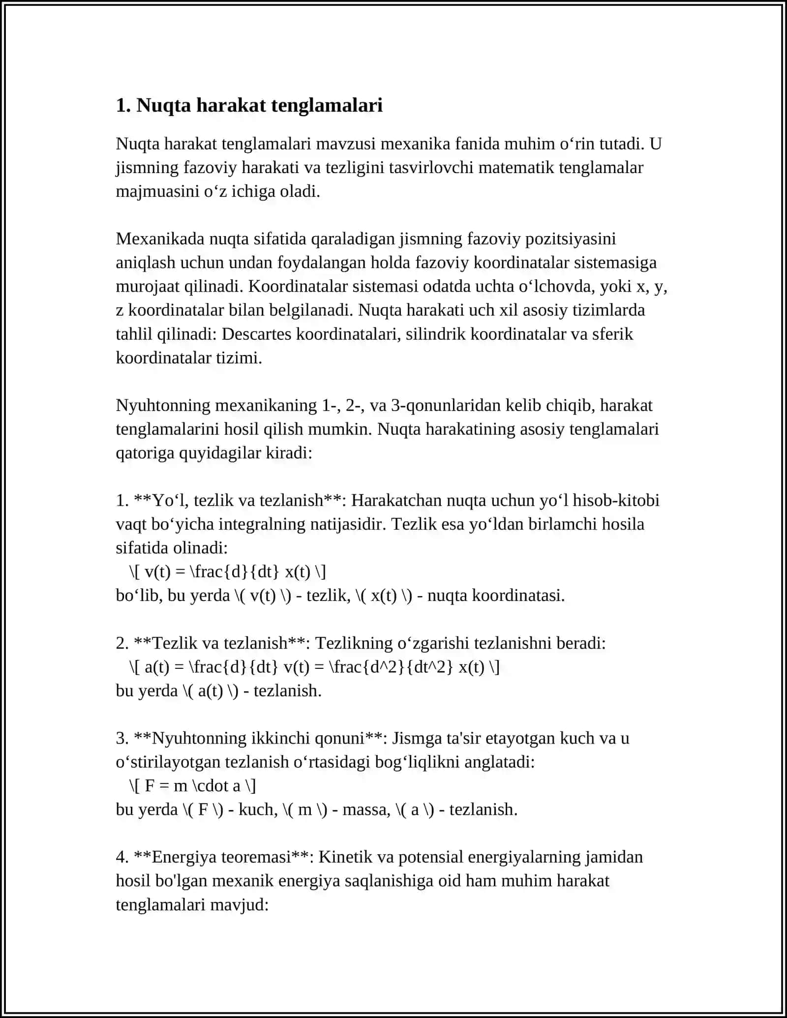 NUQTA KINEMATIKASI 3
