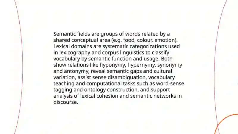 Semantic classification of words 3