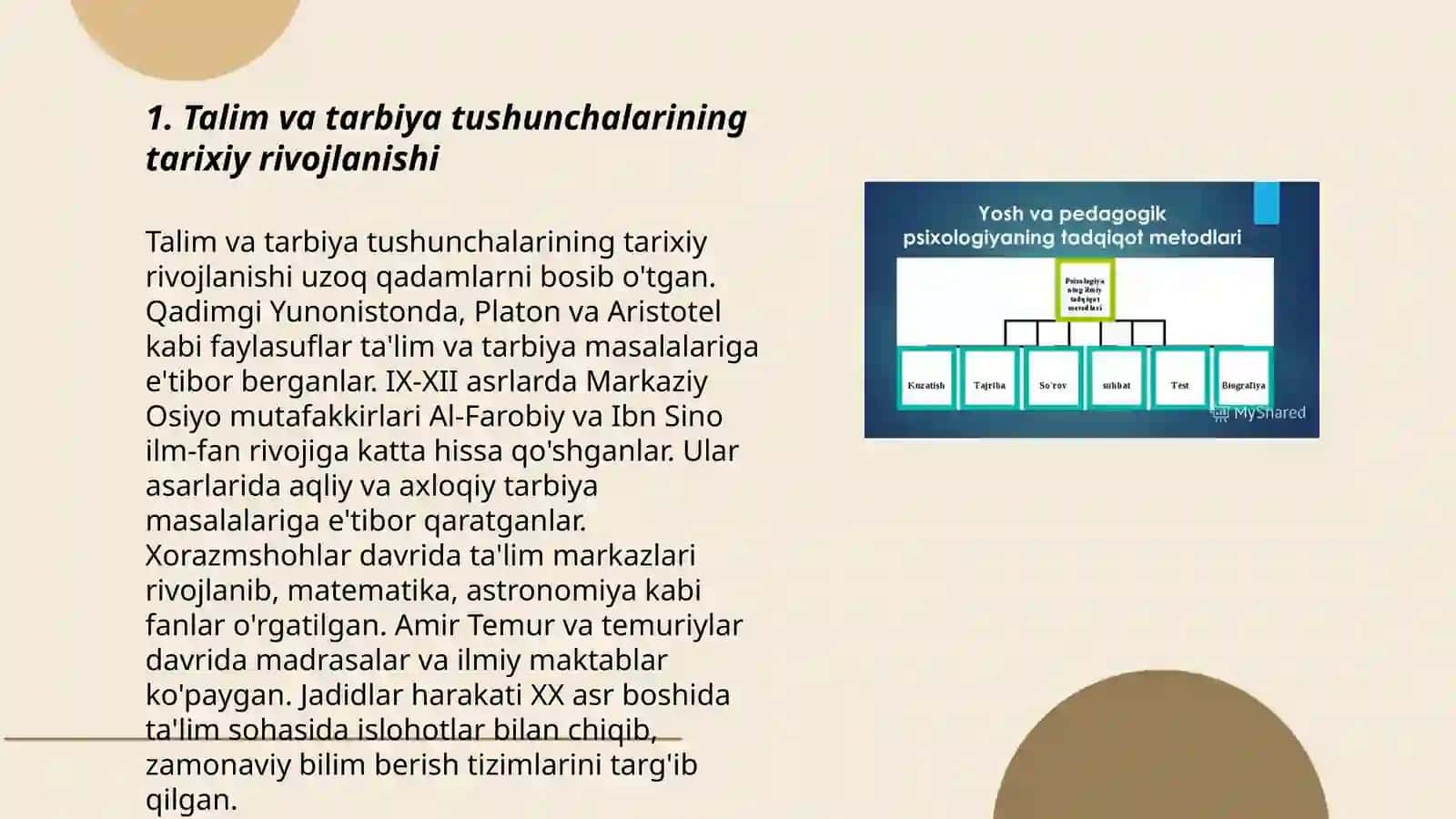 Talim tarbiya pedagogika tarixini davrlashtirish muammolari 3
