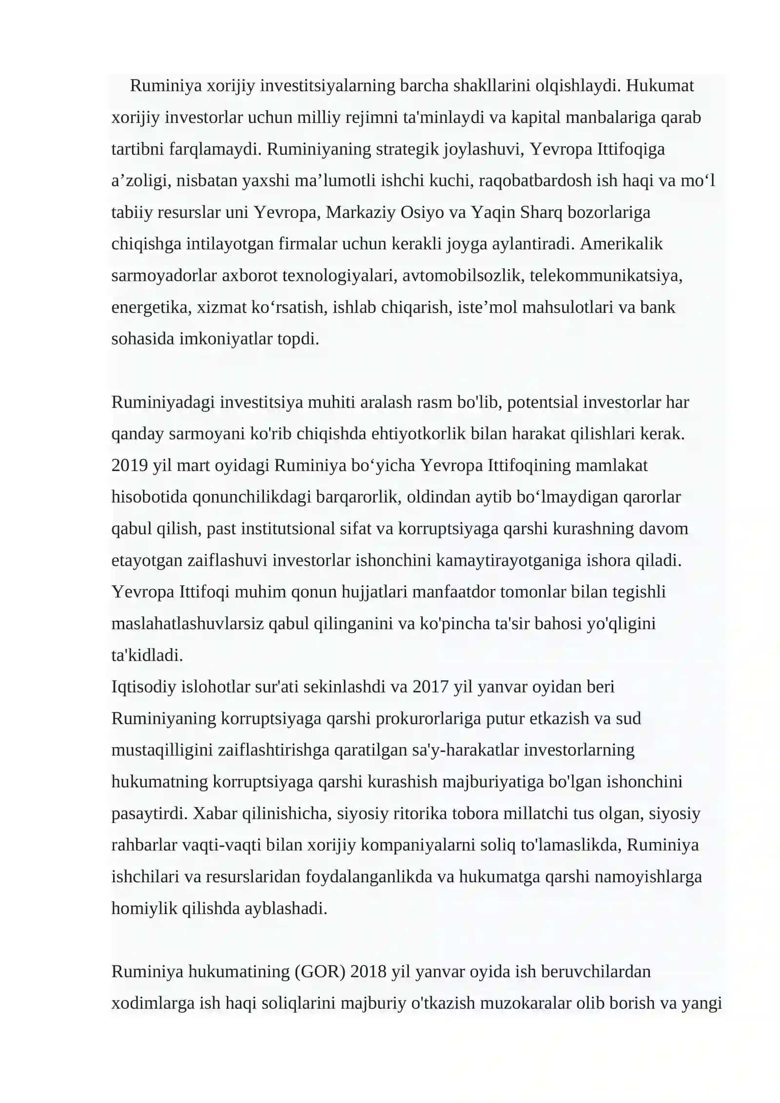Ruminiyada erkin iqtisodiy hududlar faoliyatining tashkil etilishi va rivojlanishi tahlili 3