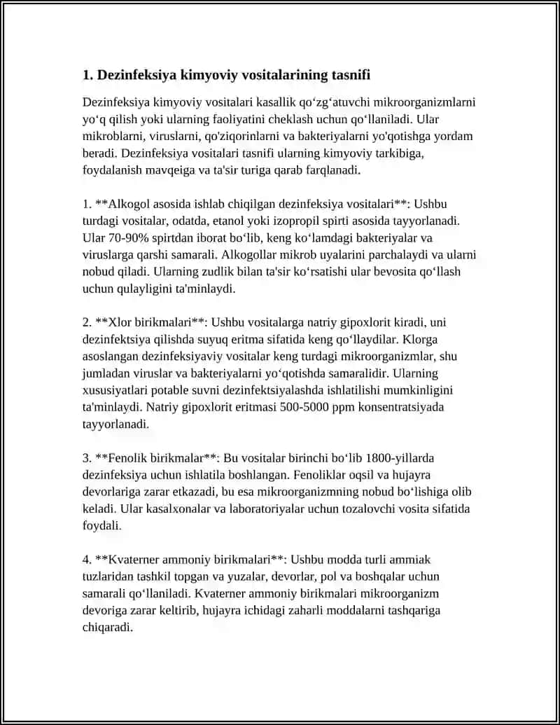 DEZINFEKSIYADA QOʻLLANILADIGAN KIMYOVIY VOSITALAR 3