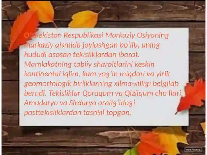 O'zbekistonning o'simlik va hayvonot dunyosi 3