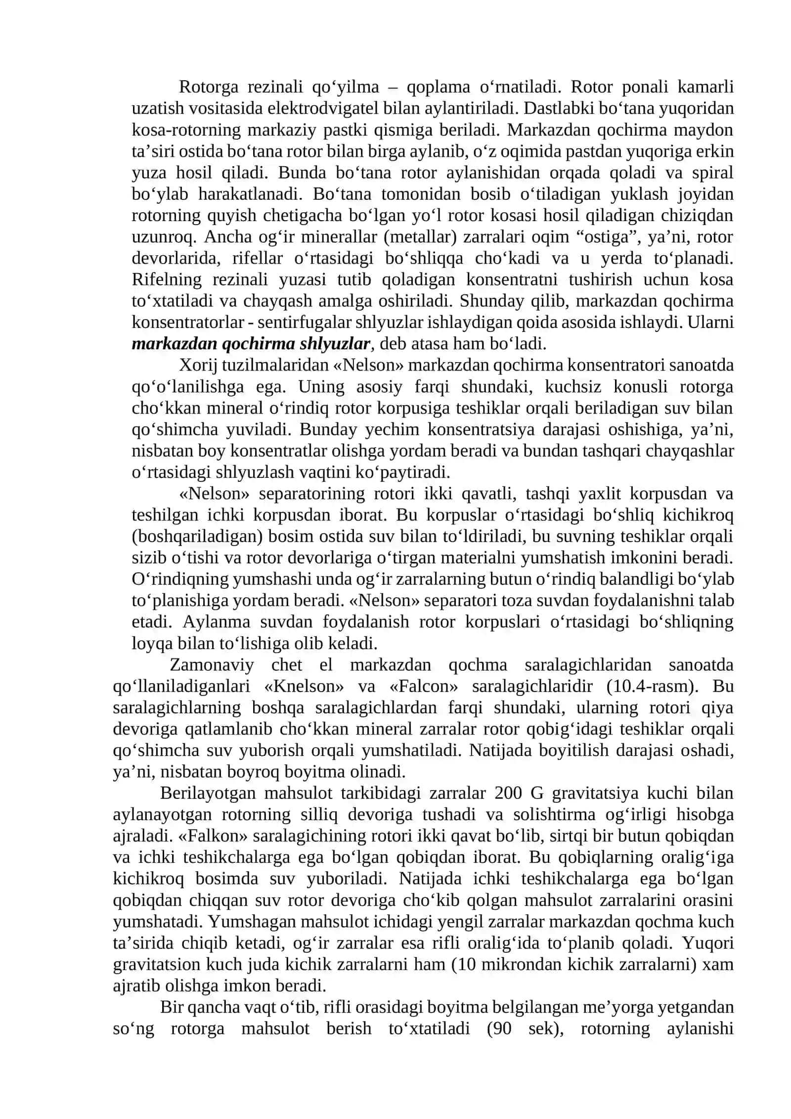 MARKAZDAN QOCHMA SEPARATORLAR VA ULARNING TUZILISHINI O‘RGANISH 3