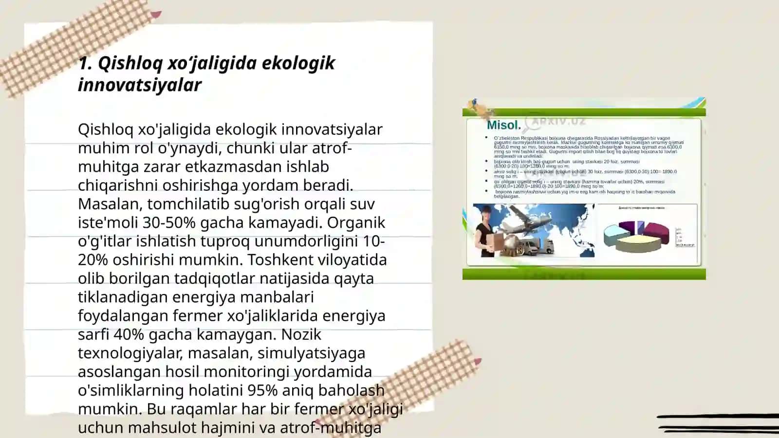 Qishloq xòjaligini yashil iqtisodiyot asosida barqaror rivojlantirish 3