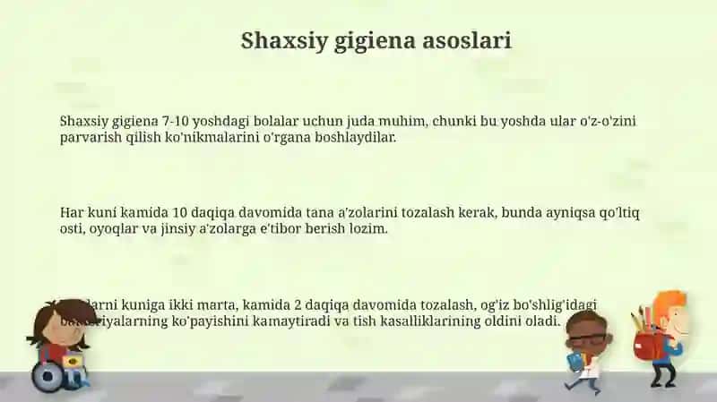 Bolalar va oʻsmirlar gigiyenasining umumiy asoslari 3