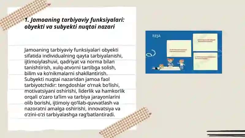 Jamoa tarbiya obyekti va subyekti sifatida 3