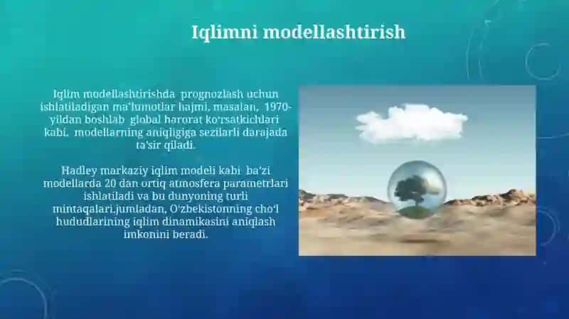 Iqlim va ob-havo tushunchalari 3
