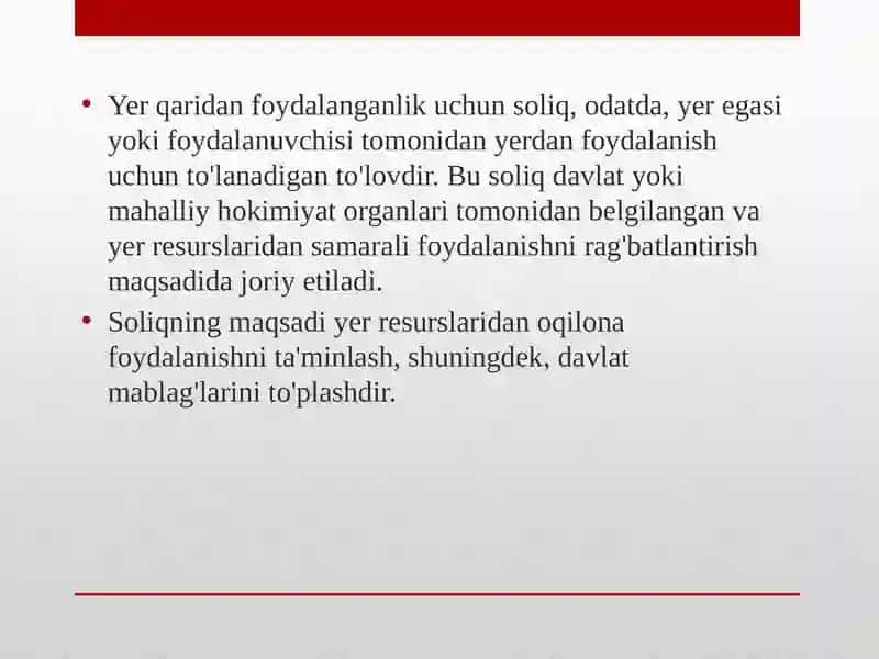 Yerqaridan foydalanilganlik uchun soliq 3