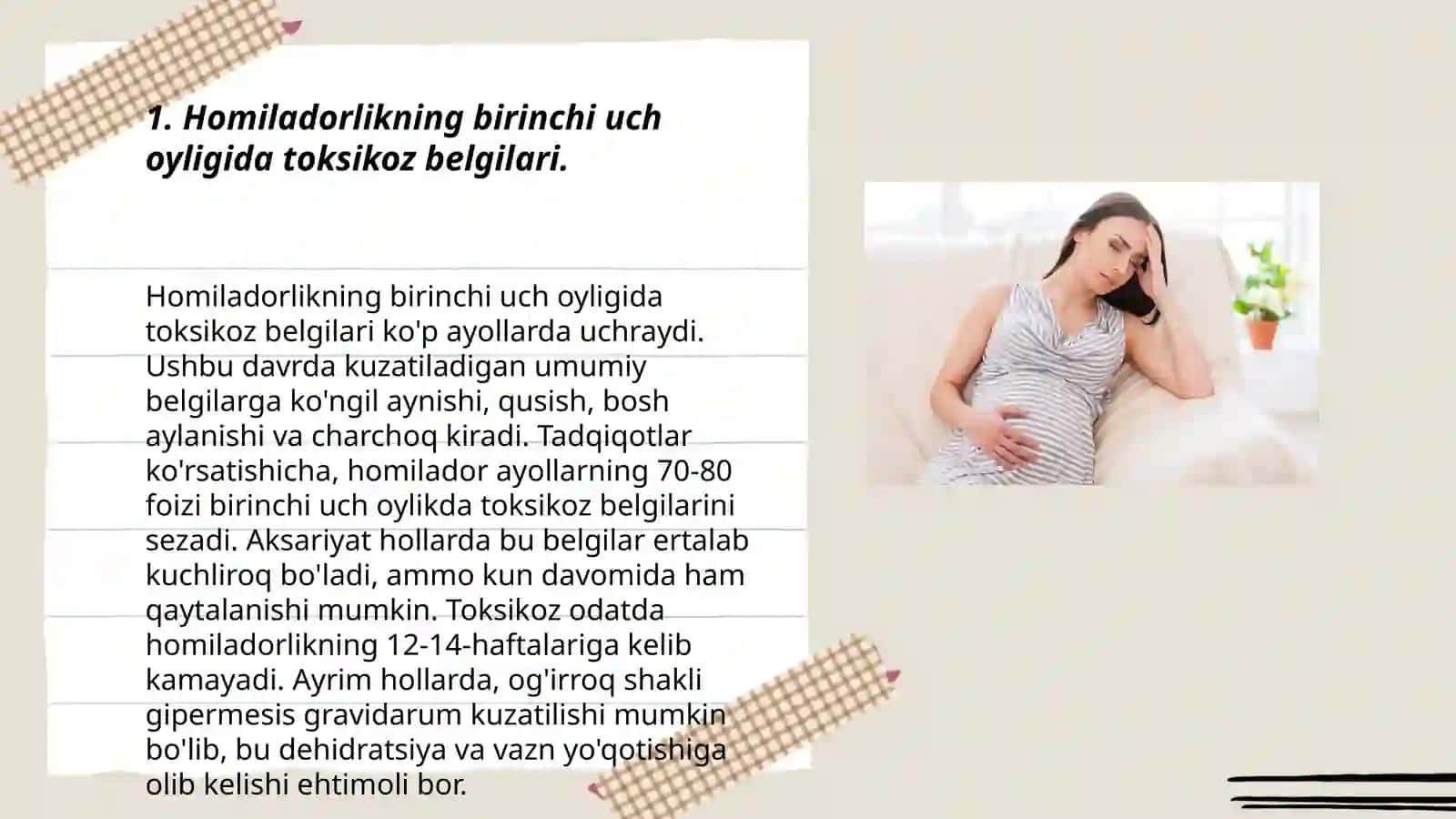 Homiladorlar ko‘ngil aynishi va qusishi 3