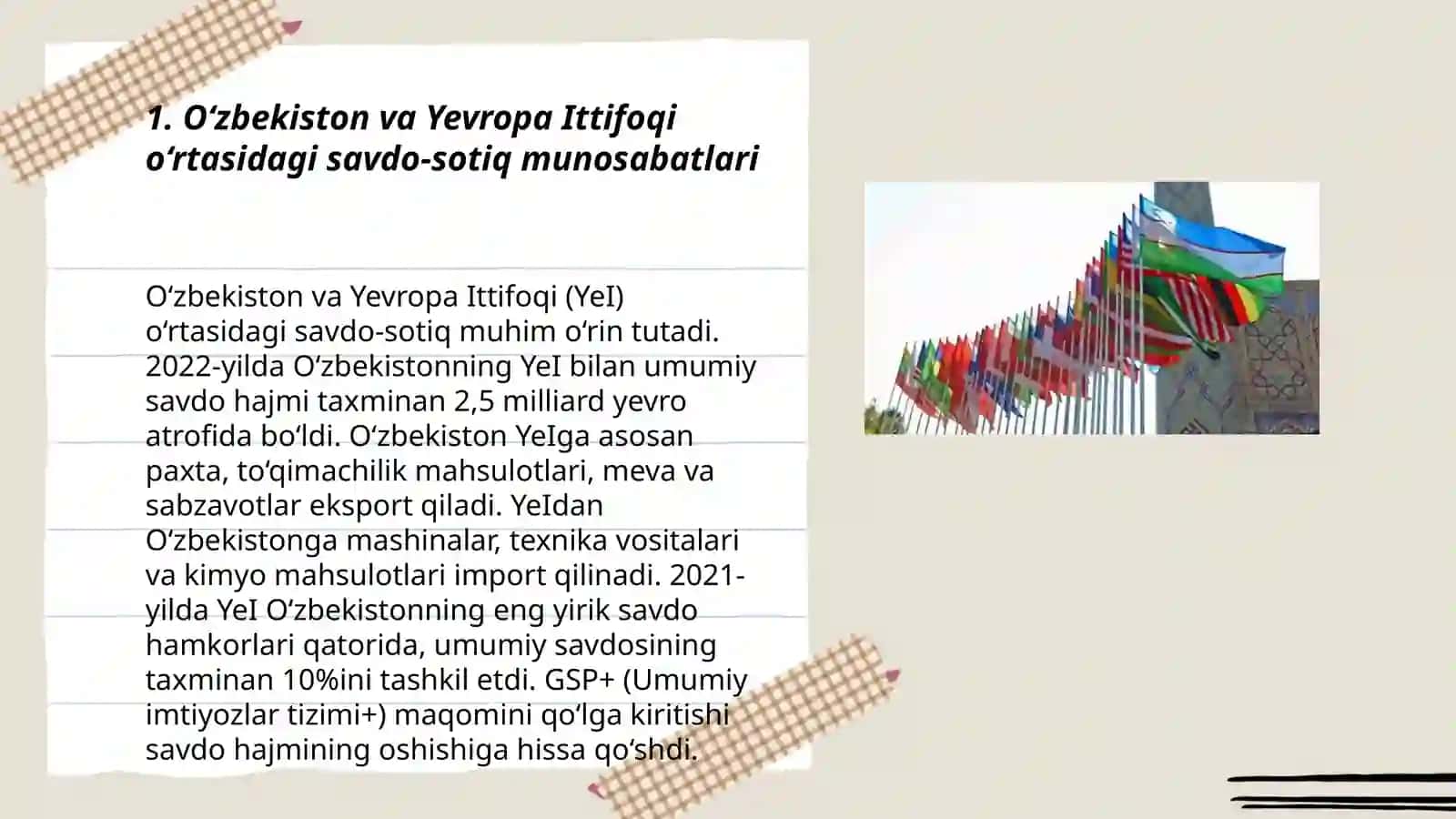 O‘zbekiston davlatining yevropa bilan hamkorligi 3