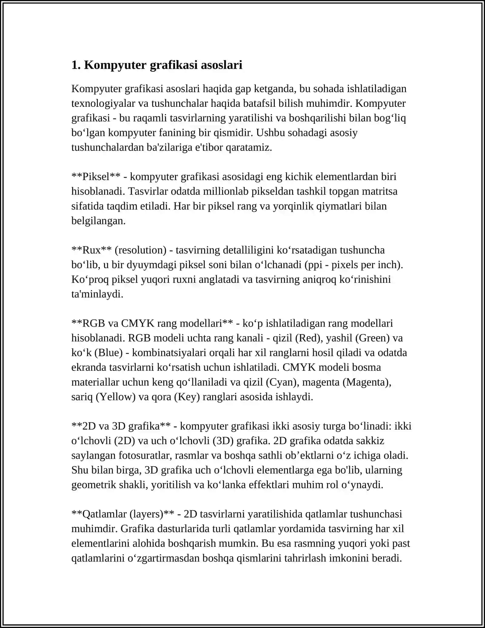 KOMPYUTER GRAFIKASI 3