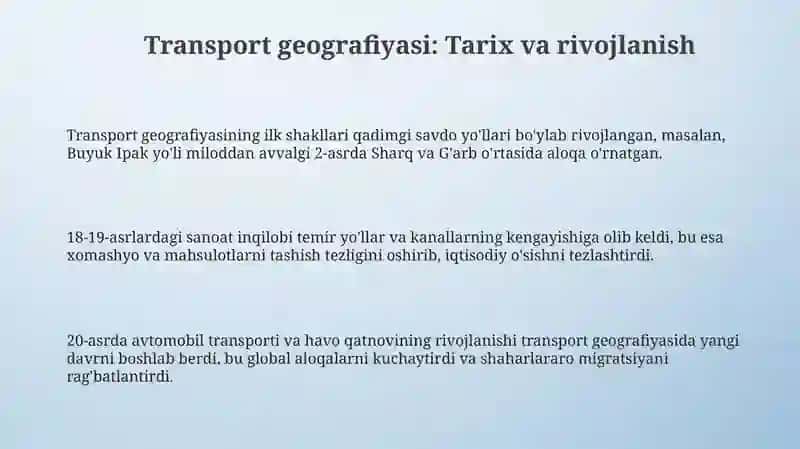Transport geografiyasi 3