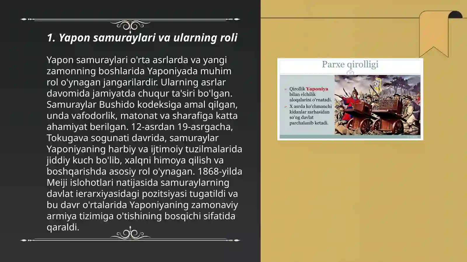 Yapon samuraylari va ularning roli 3