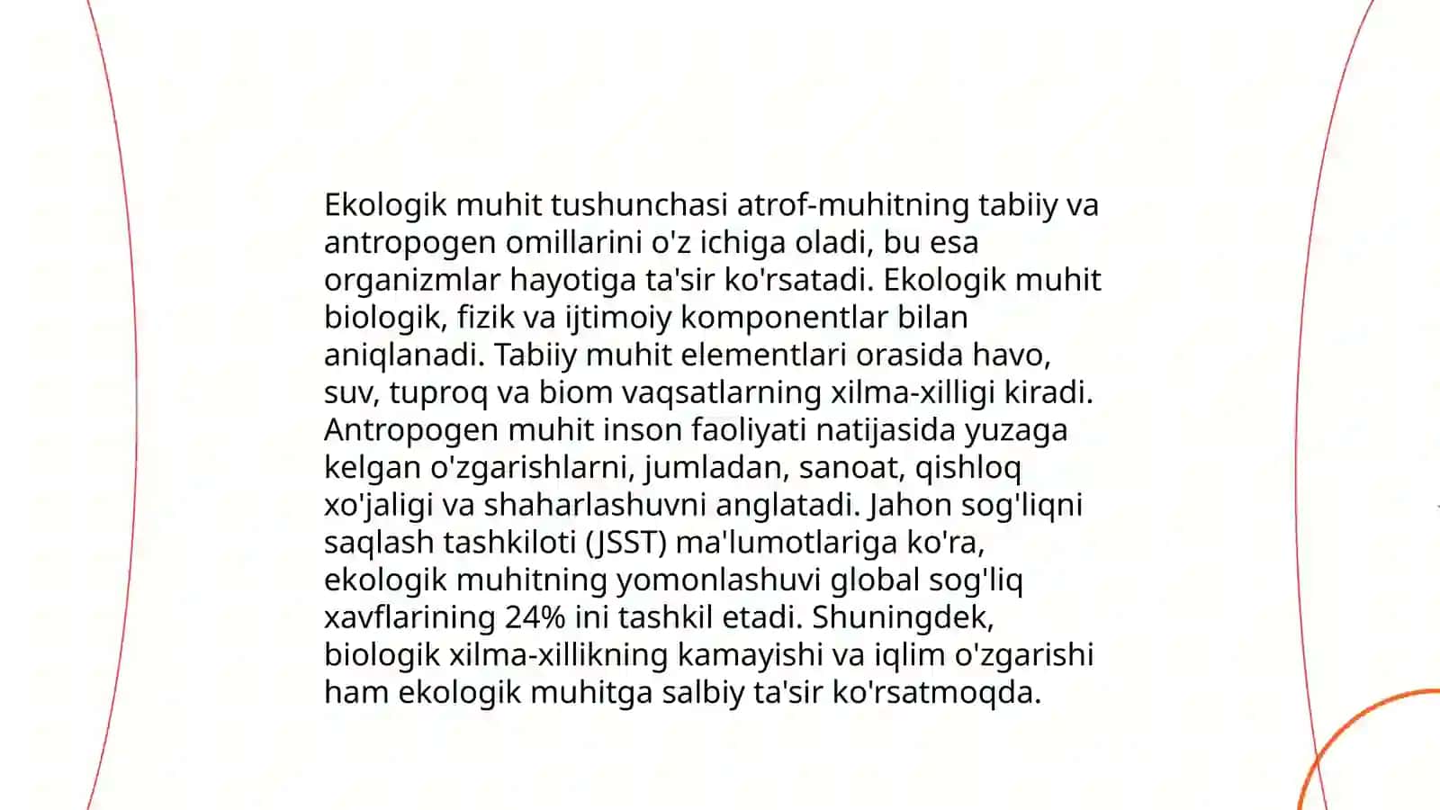 Ekologik muhit tushunchasi va uning insonga tasiri 3