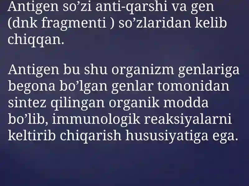 Antigenlar va antitelolar 3