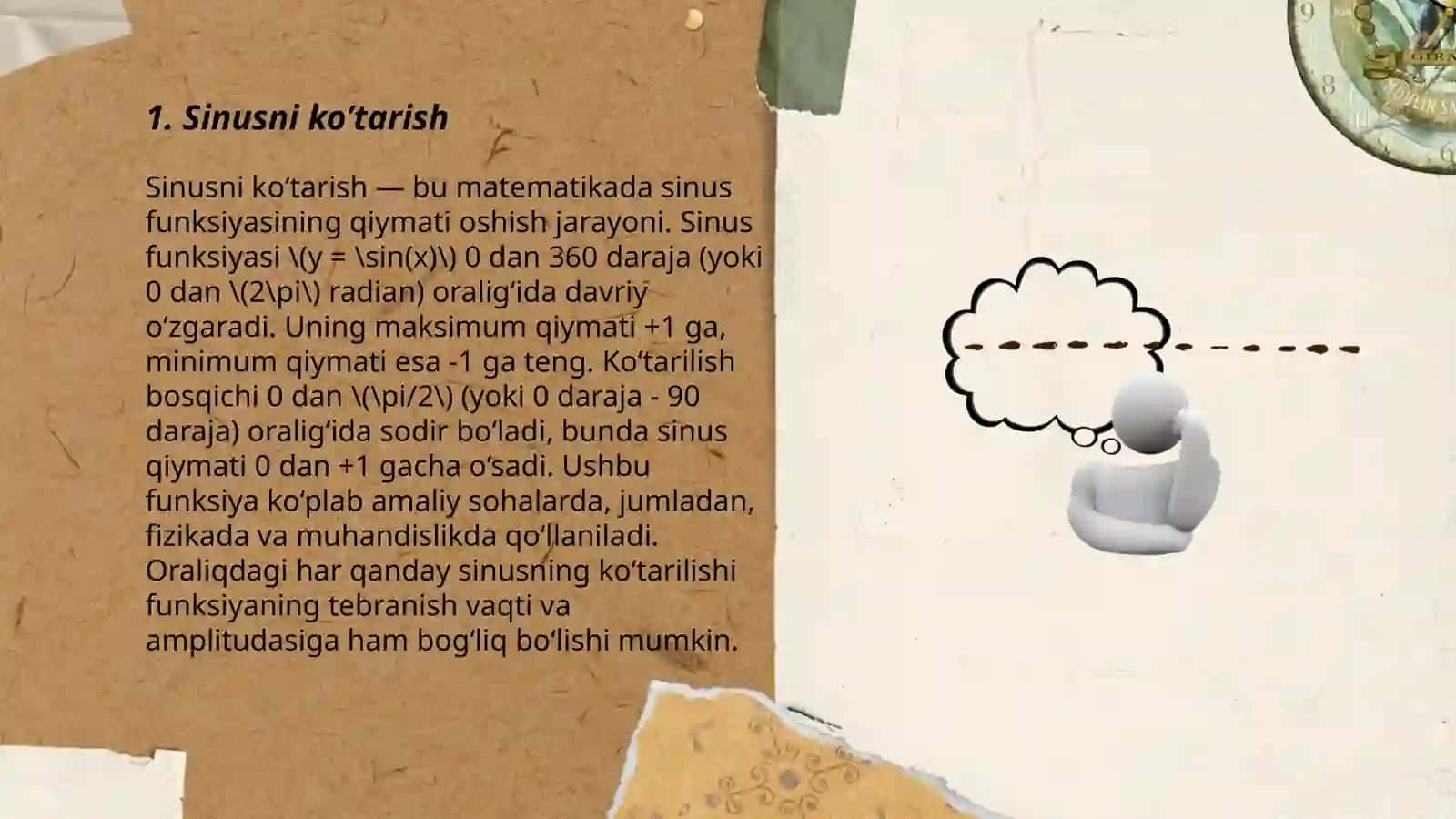 Sinusni ko’tarish 3