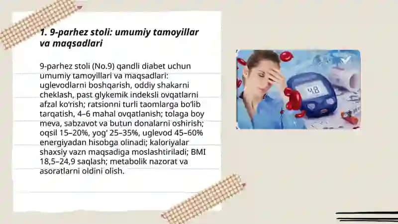 9-parhez stoli Qandli diabet 3