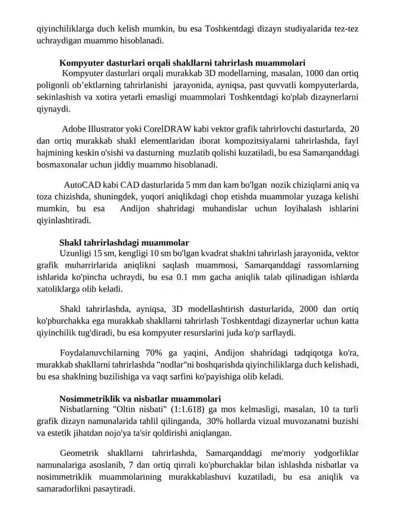 Geometrik tarkib bilan bog'liq muammolar 3