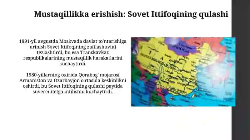 Kavkaz orti davlatlari 1991- 2017 - yillar 3