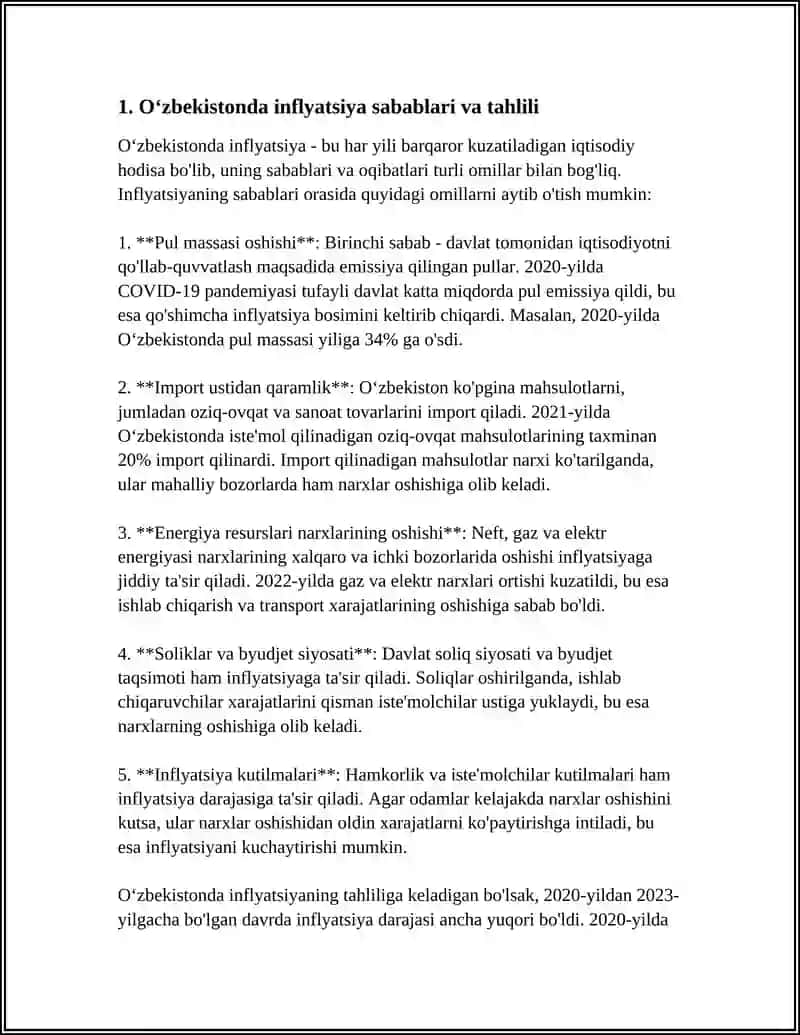 OʻZBEKISTON RESPUBLIKASIDA INFLYATSIYANI OLDINI OLISH BO'YICHA TAKOMILLASHTIRISH YO'LLARI 3